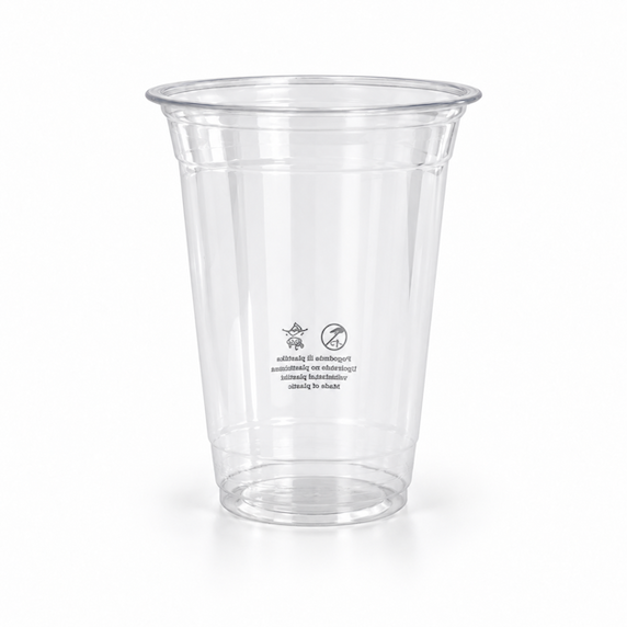 Skaidrus puodelis, 92mm, 500ml, 16oz, 1000vnt/dėž